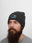 Шапка 47 BRAND арт. H-TBNCL22XXE-CC San Jose Sharks NHL (темно-серый)